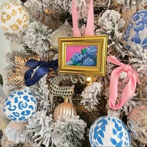 Painted Hydrangea Ornament 💐